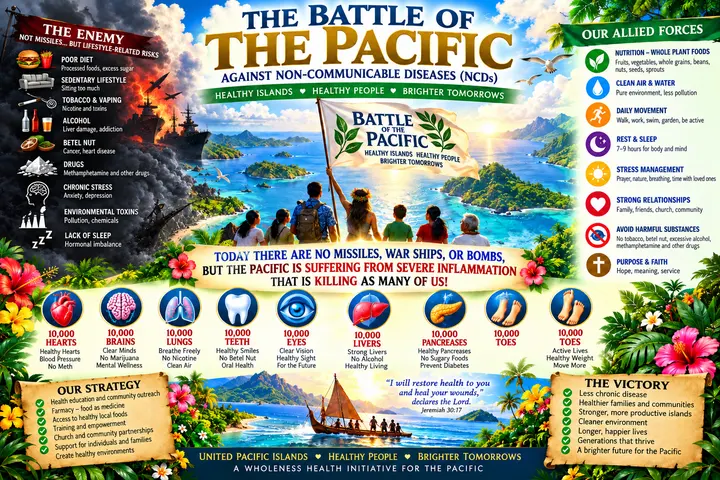 The Battle of the Pacific strategy infographic