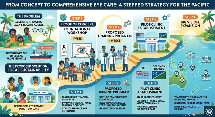 Pacific Eye Care Strategy strategy infographic